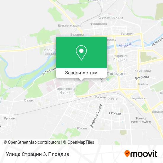 Улица Страцин 3 карта