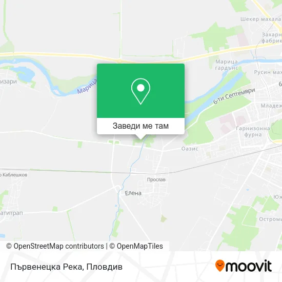 Първенецка Река карта