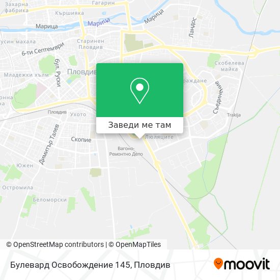 Булевард Освобождение 145 карта
