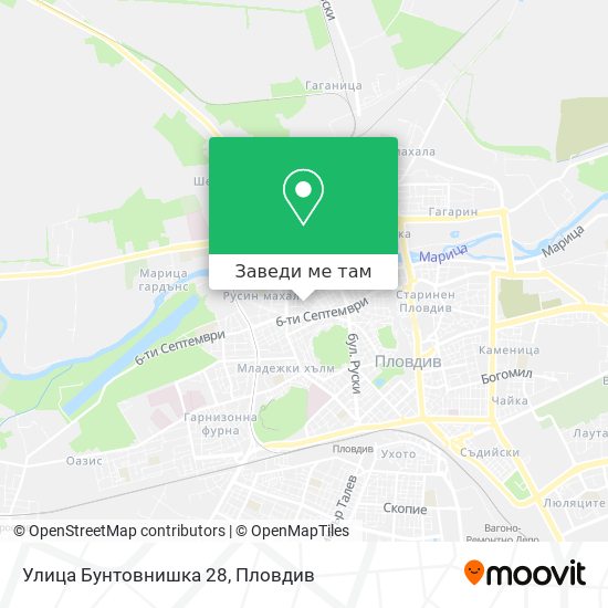 Улица Бунтовнишка 28 карта