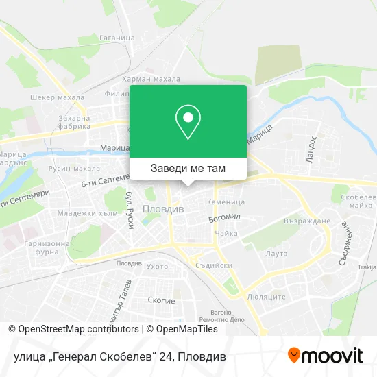 улица „Генерал Скобелев“ 24 карта