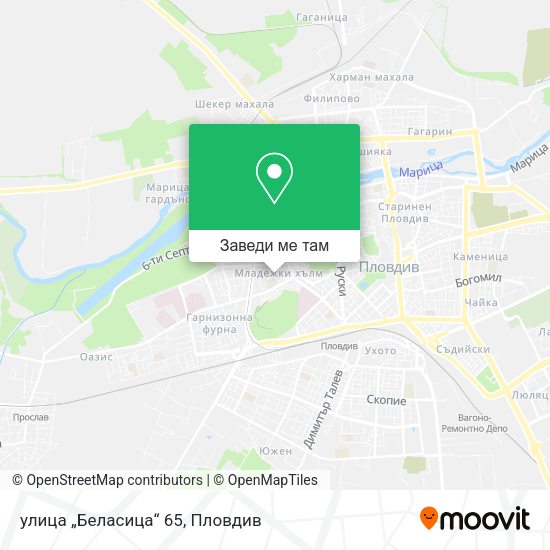 улица „Беласица“ 65 карта