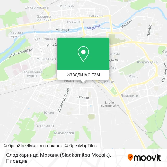 Сладкарница Мозаик (Sladkarnitsa Mozaik) карта