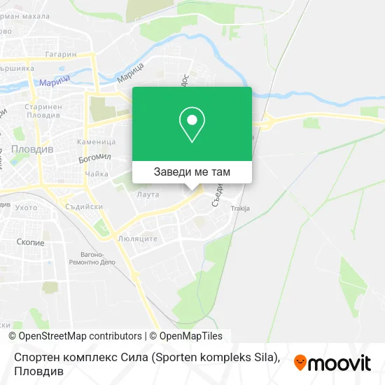 Спортен комплекс Сила (Sporten kompleks Sila) карта