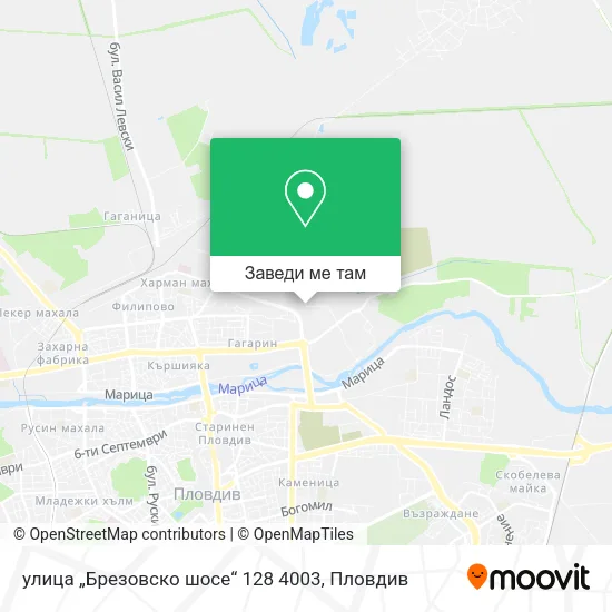 улица „Брезовско шосе“ 128 4003 карта