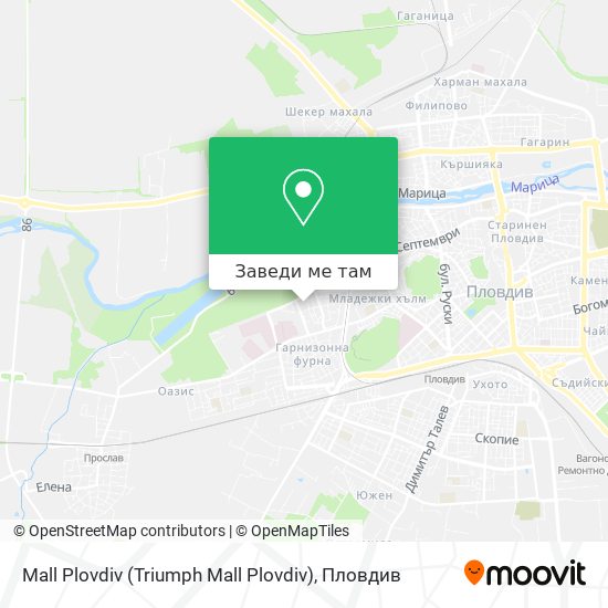 Mall Plovdiv (Triumph Mall Plovdiv) карта