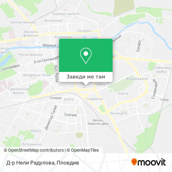 Д-р Нели Радулова карта