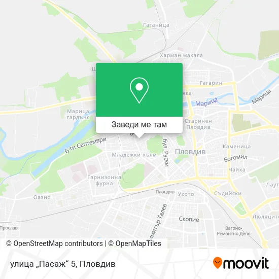 улица „Пасаж“ 5 карта