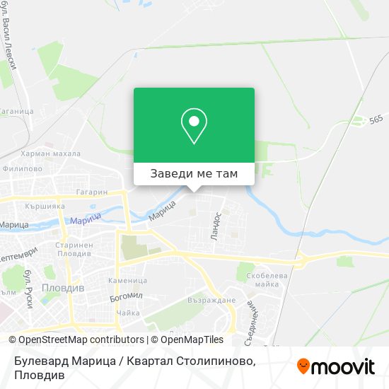 Булевард Марица / Квартал Столипиново карта