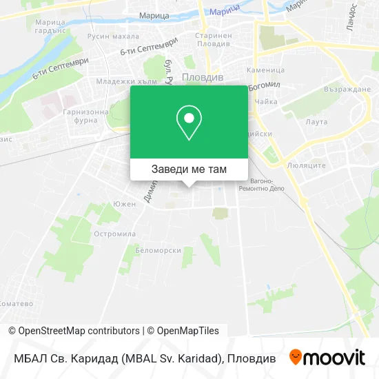 МБАЛ Св. Каридад (MBAL Sv. Karidad) карта