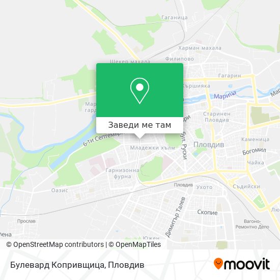 Булевард Копривщица карта