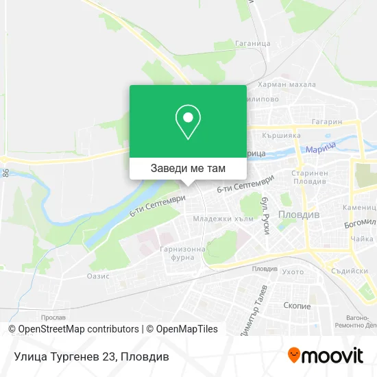 Улица Тургенев 23 карта