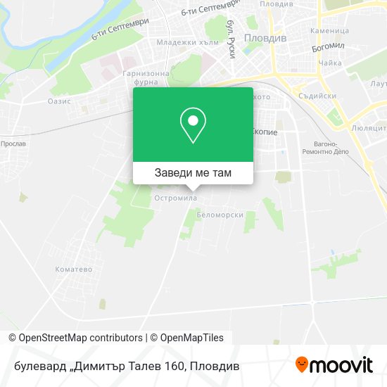 булевард „Димитър Талев 160 карта