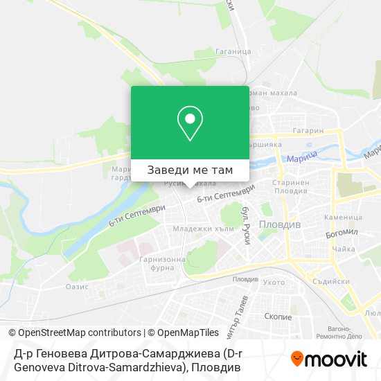 Д-р Геновева Дитрова-Самарджиева (D-r Genoveva Ditrova-Samardzhieva) карта