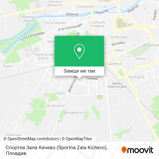 Спортна Зала Кичево (Sportna Zala Kichevo) карта