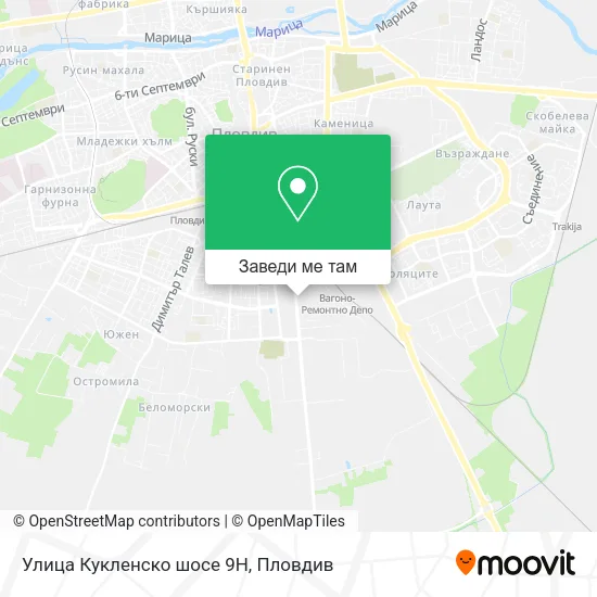 Улица Кукленско шосе 9Н карта
