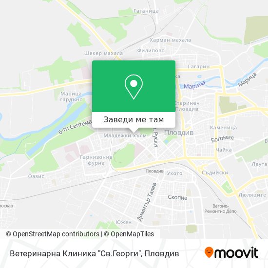 Ветеринарна Клиника "Св.Георги" карта