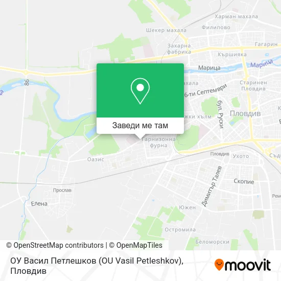 ОУ Васил Петлешков (OU Vasil Petleshkov) карта