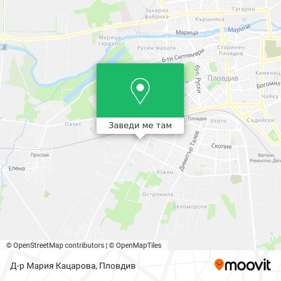 Д-р Мария Кацарова карта