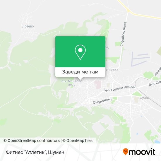 Фитнес "Атлетик" карта
