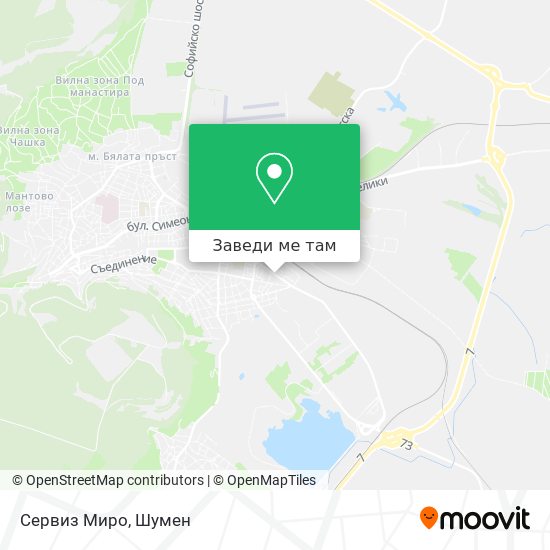 Сервиз Миро карта