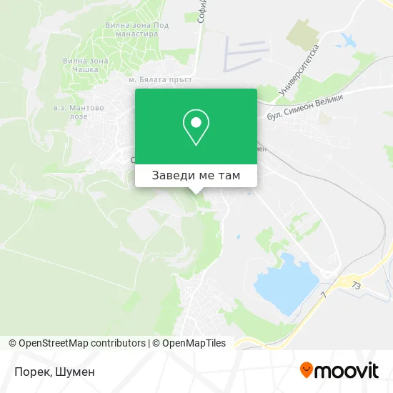 Порек карта