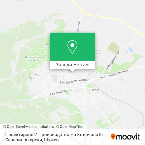 Проектиране И Производство На Хвърчила Ет Северин Акерски карта