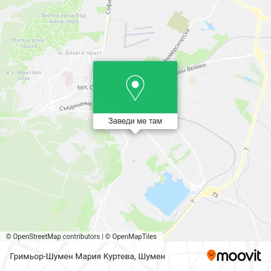 Гримьор-Шумен Мария Куртева карта
