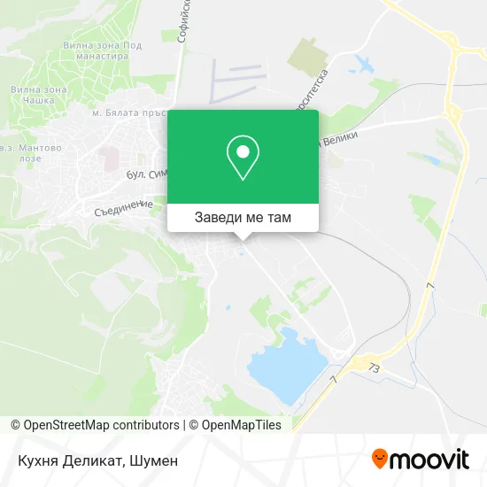 Кухня Деликат карта
