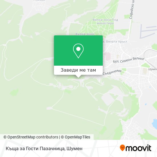 Къща за Гости Пазачница карта