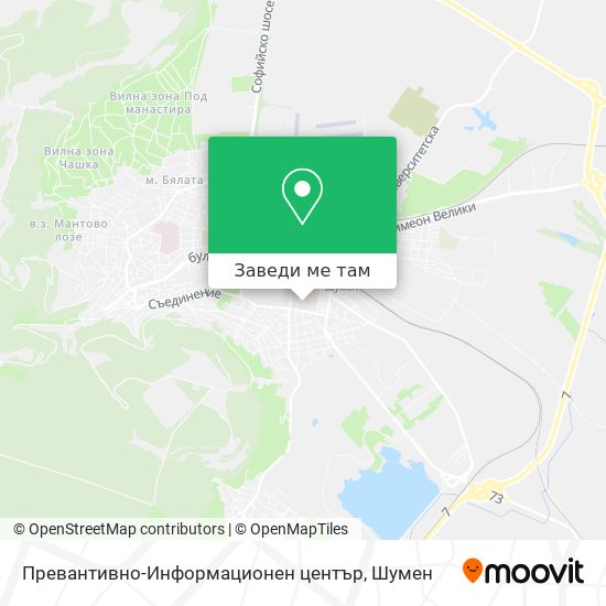Превантивно-Информационен център карта