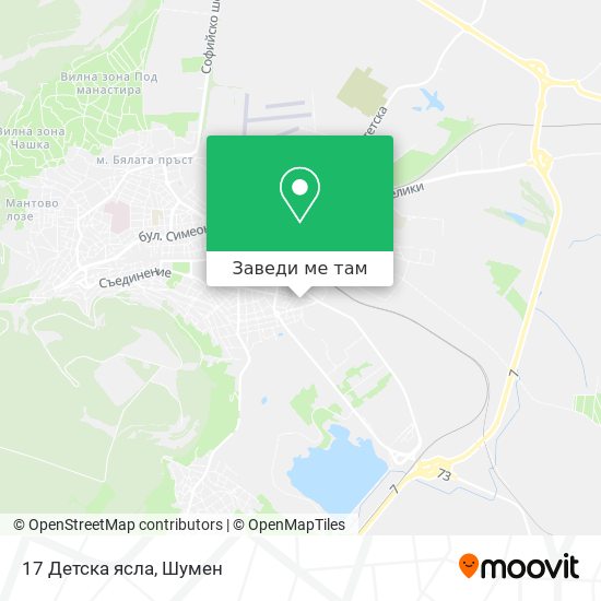17 Детска ясла карта
