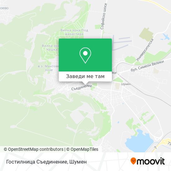 Гостилница Съединение карта