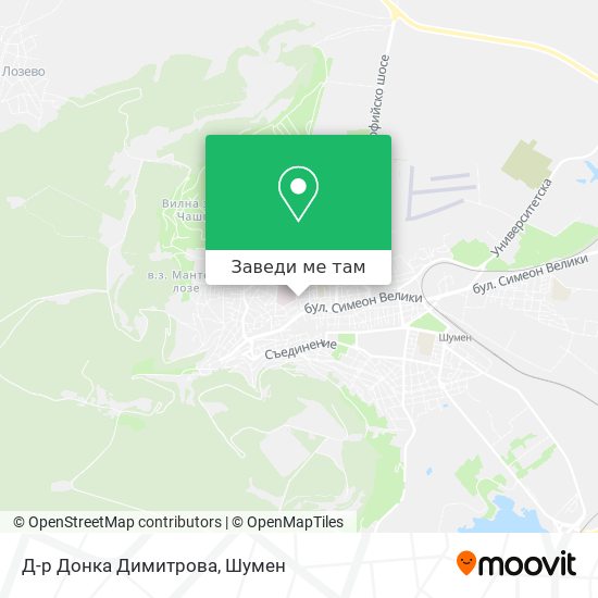 Д-р Донка Димитрова карта