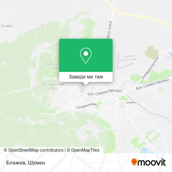 Блажев карта