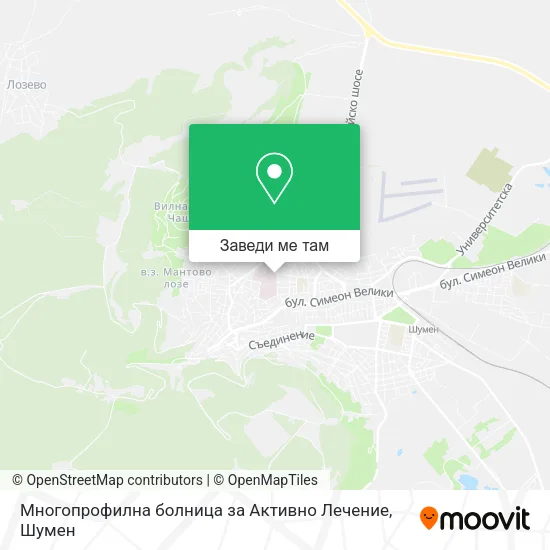 Многопрофилна болница за Активно Лечение карта