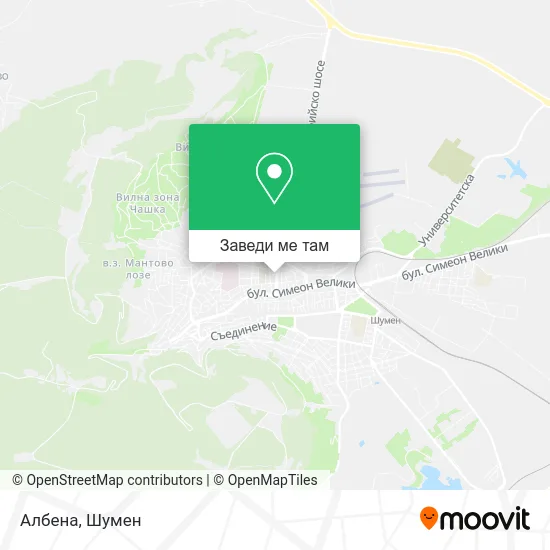 Албена карта