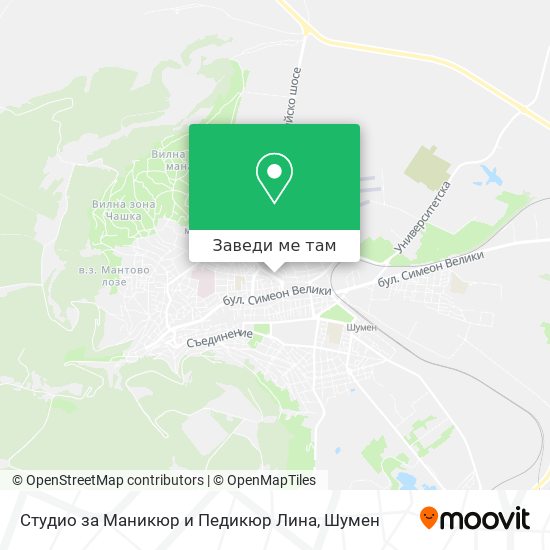 Студио за Маникюр и Педикюр Лина карта