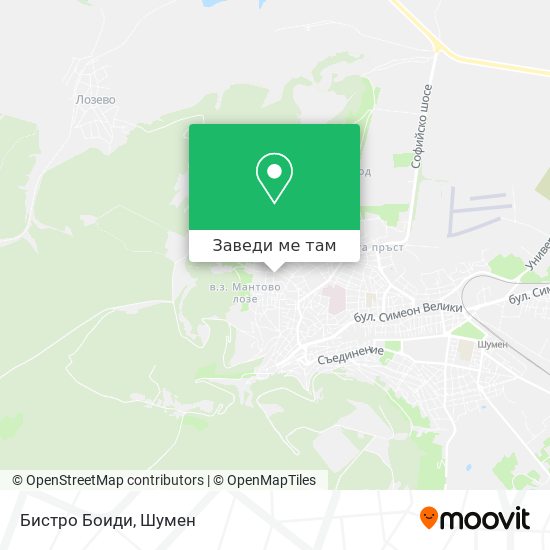 Бистро Боиди карта