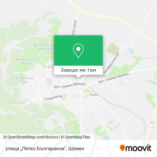 улица „Петко Българанов“ карта