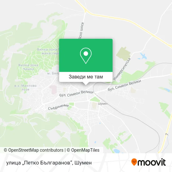 улица „Петко Българанов“ карта