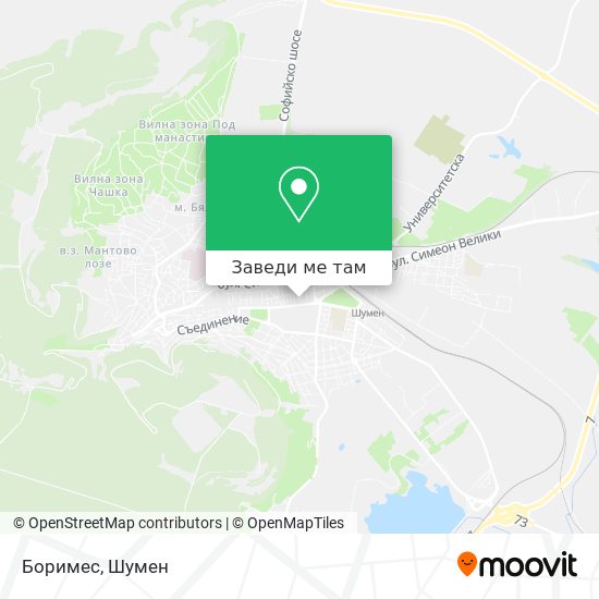 Боримес карта