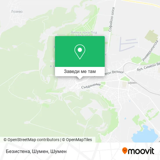 Безистена, Шумен карта