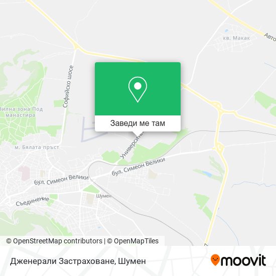 Дженерали Застраховане карта