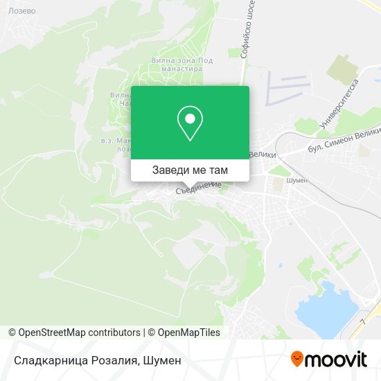 Сладкарница Розалия карта
