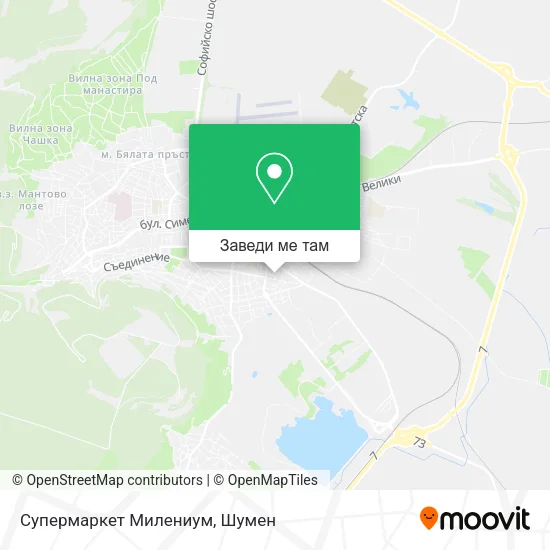 Супермаркет Милениум карта