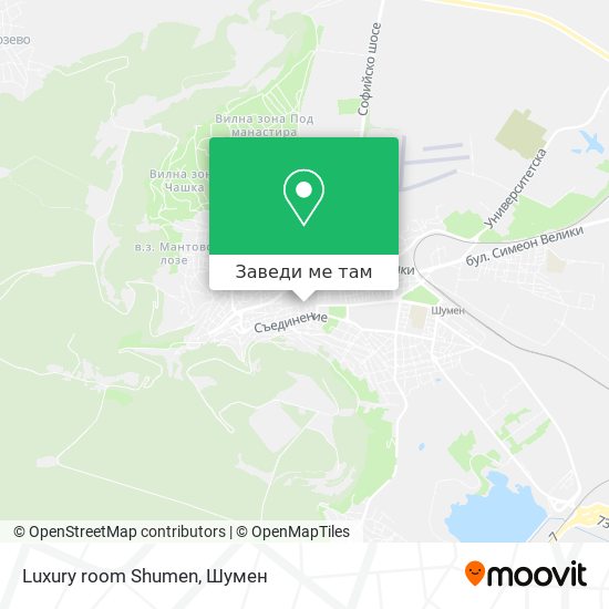 Luxury room Shumen карта