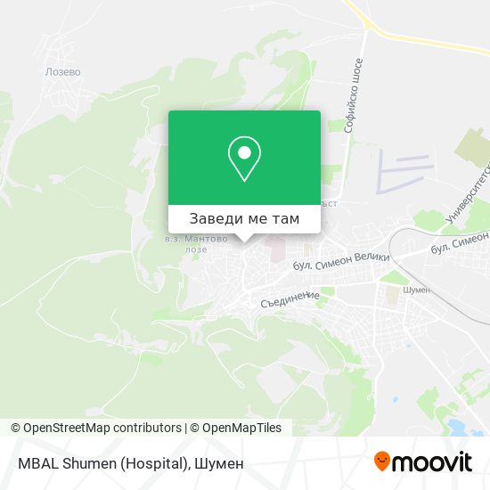 MBAL Shumen (Hospital) карта