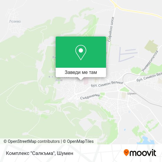 Комплекс ''Салкъма'' карта