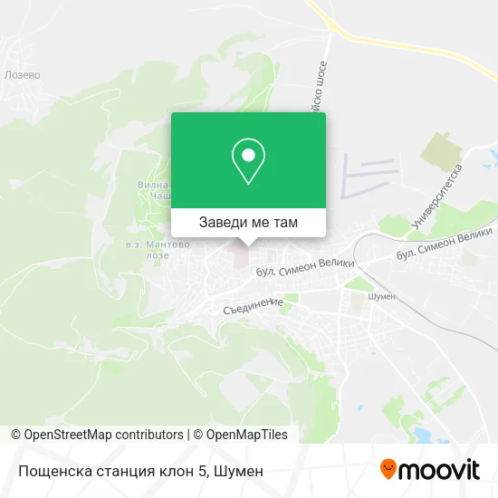 Пощенска станция клон 5 карта